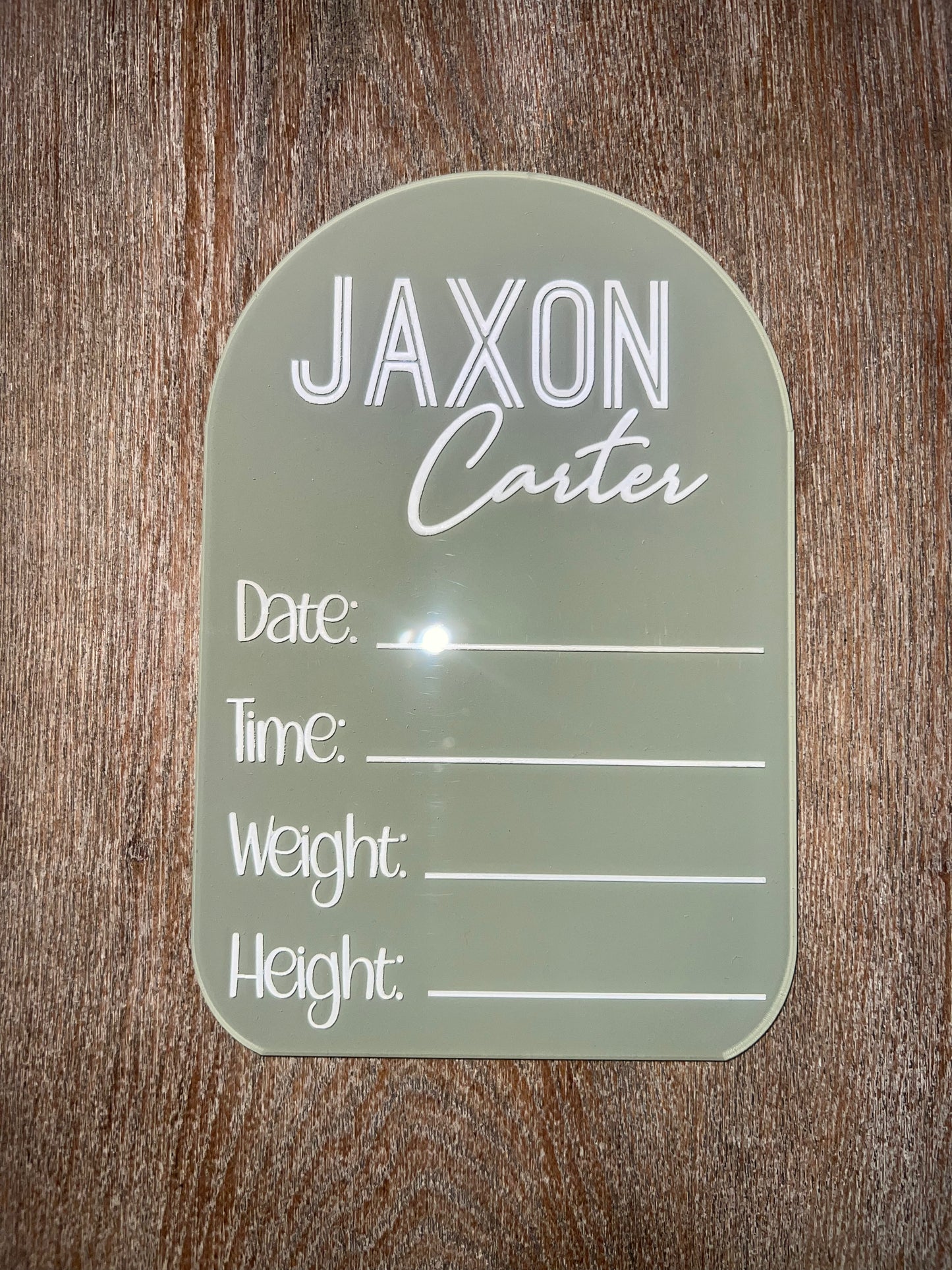 Hospital Birth Stat Announcement Sign