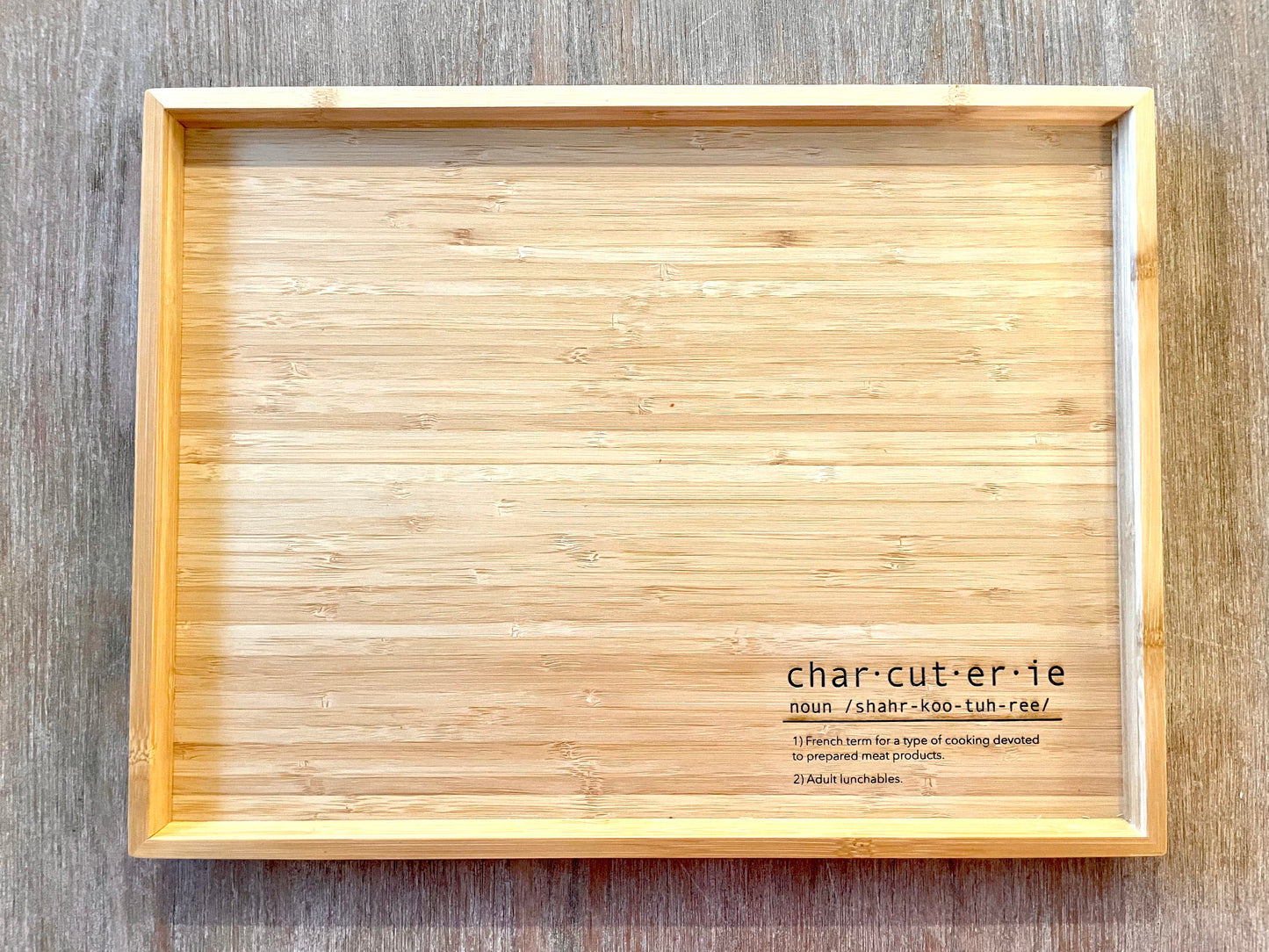Char-cut-er-ie Board