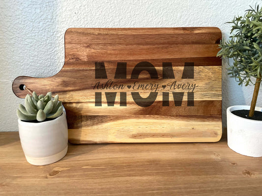 Mom Engraved Cutting Board