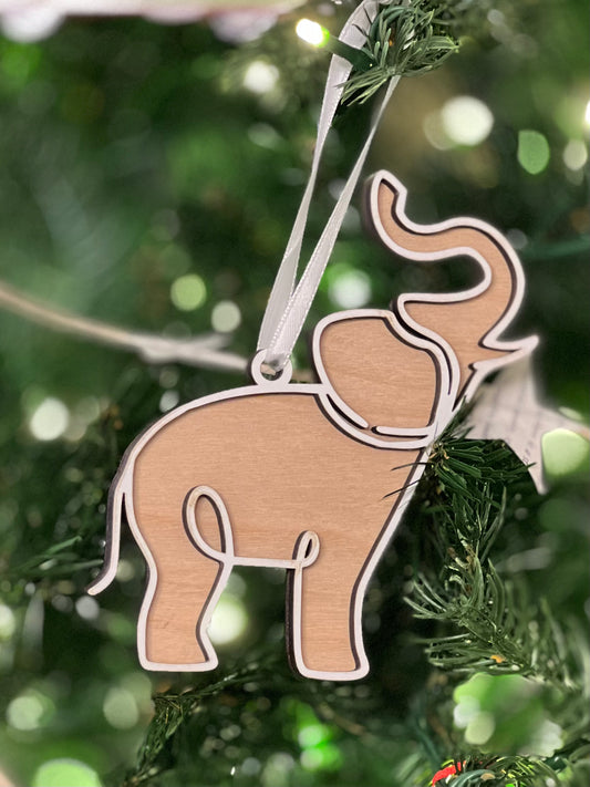 Female Friendship Elephant Ornament in