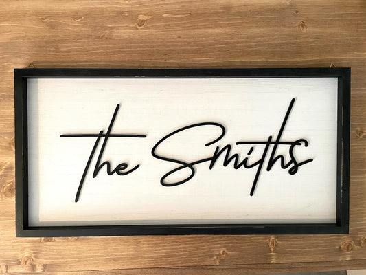 Modern Script Name Sign