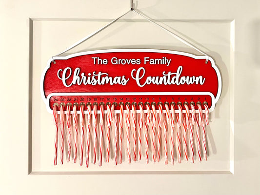 Candy Cane Christmas Countdown