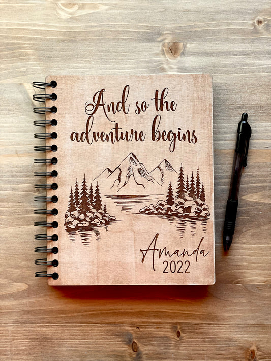 Personalized Wooden Journal